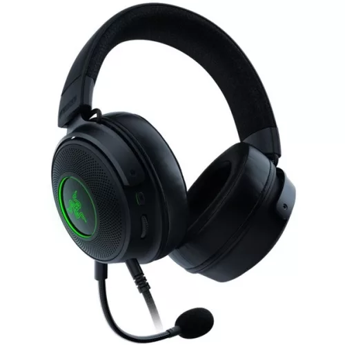 Razer Fejhallgató - Kraken V3 Hypersense (USB, mikrofon, hangerőszabályzó, 2m kábel, fekete)