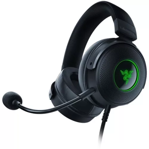 Razer Fejhallgató - Kraken V3 Hypersense (USB, mikrofon, hangerőszabályzó, 2m kábel, fekete)