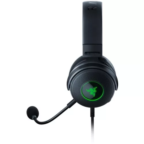 Razer Fejhallgató - Kraken V3 Hypersense (USB, mikrofon, hangerőszabályzó, 2m kábel, fekete)