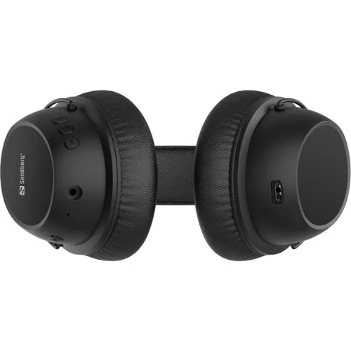 Sandberg 126-36 ANC FlexMic Wireless Headset - Fekete