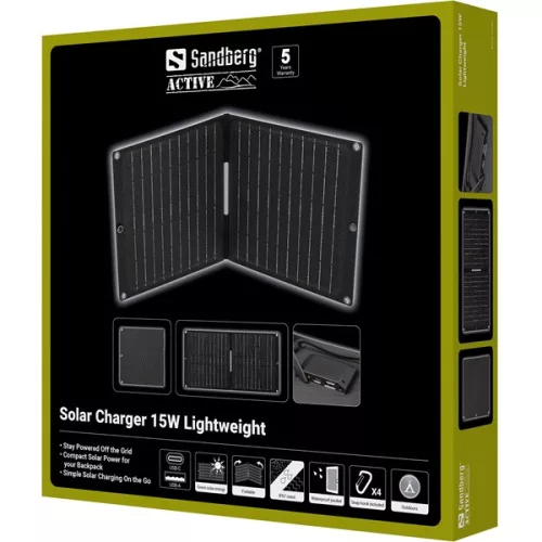 Sandberg Napelem - Solar Charger 15W Lightweight