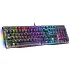 Spirit of Gamer XPERT K250 Mechanikus Gamer billentyűzet - HU, RED switch, Színes, Mechanikus, Normál, anti ghosting, vezetékes