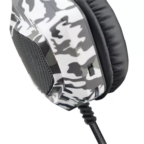 Spirit of Gamer Fejhallgató - ELITE H50 Arctic (MultiPlatform, RGB, 3.5mm Jack, mikrofon, hangerőszabályzó, nagy-párnás)