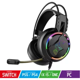 Spirit of Gamer PRO-H7 Fejhallgató - Fekete