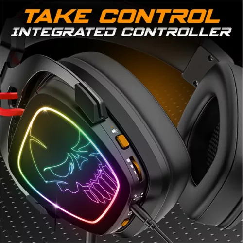 Spirit of Gamer Wireless Fejhallgató - MIC-XH1500 (MultiPlatform, 7.1, mikrofon, hangerőszabályzó, nagy-párnás, fekete)