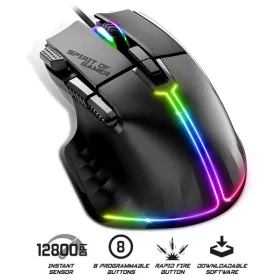 Spirit Of Gamer PRO-M5 RGB Vezetékes Egér - Fekete