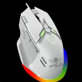   Spirit of Gamer Egér - ELITE-M60 White (Optikai, 20000 DPI, 1000Hz, 9 programozható gomb, RGB, vezetékes, fehér)