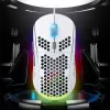 Spirit of Gamer Egér - S-PM4 RGB Arctic (Optikai, 12800DPI, 6 gomb, harisnyázott kábel, fehér)