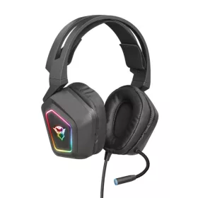   Trust Fejhallgató 7.1 - GXT 450 Blizz RGB (világítás; mikrofon; hangerőszabályzó; USB; nagy-párnás; 2m kábel)