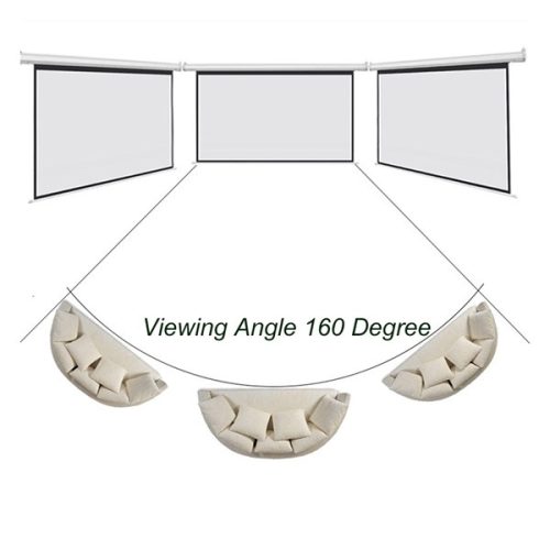 Everest 100" (1:1) manuális fali vászon - MPP-180 (180 x 180 cm, fehér váz)