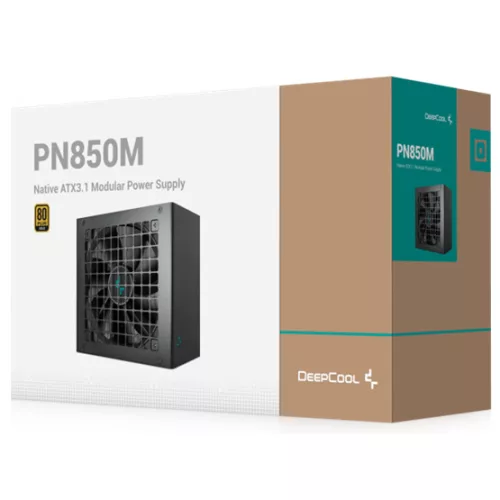 DeepCool 850W - PN850-M - R-PN850M-FC0B-EU - 80+ Gold - fekete tápegység