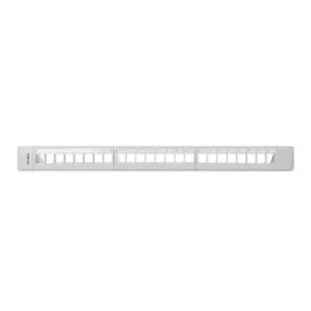   Lanberg Üres patch panel 24 port 1U 19" kábelrendező panellel, műanyag, szürke