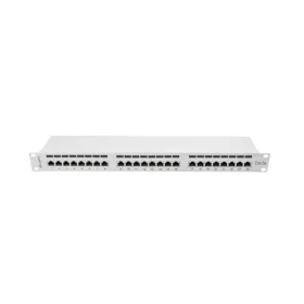   Lanberg Patch panel 24 port 1U 19" CAT.5e árnyékolt, szürke