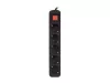 Lanberg PS1-05F-0150-BK 5x Schuko aljzat 10A 1.5m kapcsolós fekete elosztósor