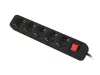 Lanberg PS1-05F-0150-BK 5x Schuko aljzat 10A 1.5m kapcsolós fekete elosztósor