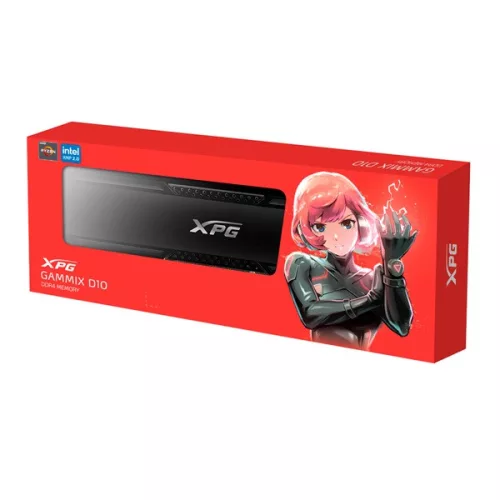 ADATA Memória Desktop - 8GB DDR4 XPG GAMMIX D20 (8GB, 3600MHz, CL18, 1.35V, hűtőbordás, fekete)
