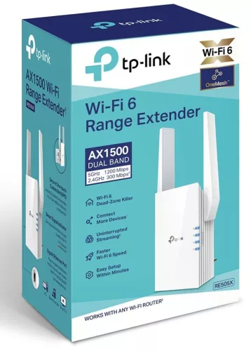 TP-LINK Range Extender wireless Dual Band AX1500, RE505X