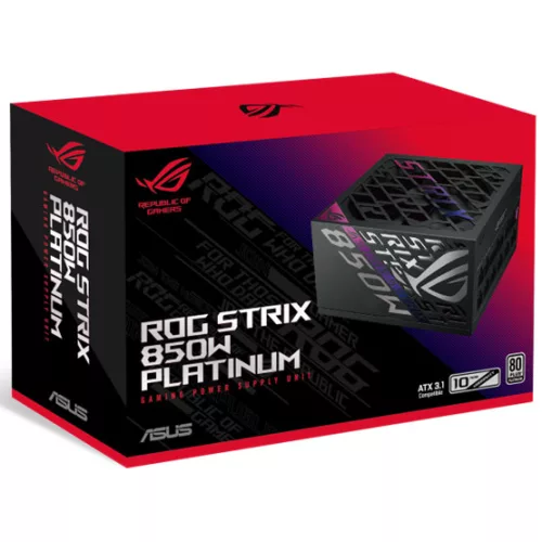 Asus ROG Strix 850W 80+ Platinum tápegység - moduláris - ROG-STRIX-850P-GAMING