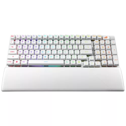 ASUS ROG Strix Scope II 96 RX vezeték nélküli billentyűzet - UK layout - Fehér /ROG RX/