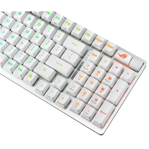 ASUS ROG Strix Scope II 96 RX vezeték nélküli billentyűzet - UK layout - Fehér /ROG RX/