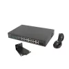 Lanberg Switch menedzsment nélküli, 16x 100Mb PoE+/ 2x 1GB/1X SFP, rackes (250W)