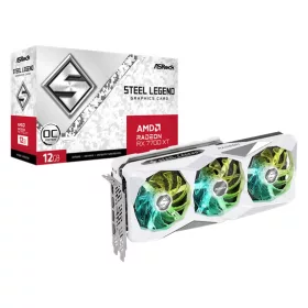   ASRock AMD Radeon RX 7700 XT 12GB GDDR6 - RX 7700 XT Steel Legend 12G OC