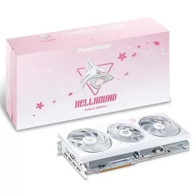   PowerColor AMD RX 7800 XT Hellhound  16GB GDDR6 - RX7800XT 16G-L/OC/SAKURA LIMITED