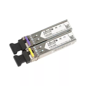   MikroTik SFP bidi modul pár 1,25G egyszálas optikához, 80km