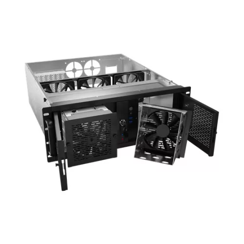 Lanberg Rack szerver ház ATX 520/12 19"/4U