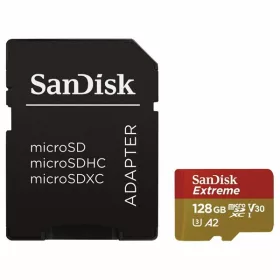 SANDISK Extreme MicroSDXC 128GB UHS-I CL10 U3 V30 A2