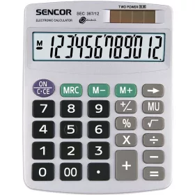   Számológép asztali 12 számjegyű kijelző Sencor SEC367/12 szürke