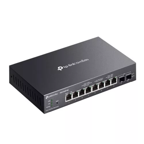 TP-LINK OMADA PoE Switch 8x2500Mbps(8xPOE+) + 2x10G SFP+, Menedzselhető, SG2210XMP-M2