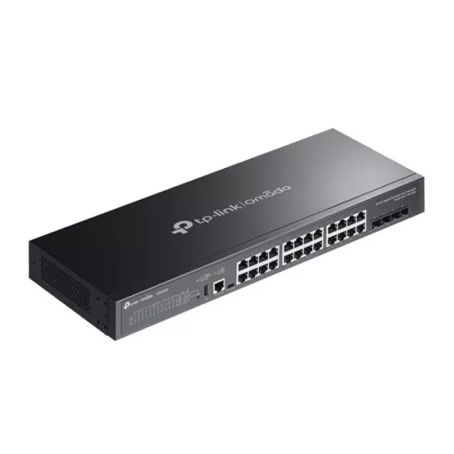 TP-LINK OMADA Switch 24x1000Mbps + 4x10Gbps SFP + 1xkonzol port, Menedzselhető, SG5428X
