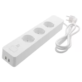   Deltaco SMART HOME SH-P03USB2 WiFi, 3xCEE 7/3, 2xUSB-A, 1,5m, fehér Elosztó
