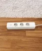 Deltaco SMART HOME SH-P03USB2 WiFi, 3xCEE 7/3, 2xUSB-A, 1,5m, fehér Elosztó