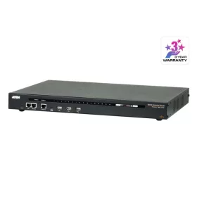   ATEN Serial Konzol Szerver dual-power, 16 port (Cisco pin-outs és auto-sensing DTE/DCE funkció)