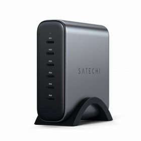   Satechi 200W USB-C 6-PORT GAN CHARGER (6xUSB-C PD  Supports PD 3.1/3.0, QC 4.0+ & PPS) - szürke
