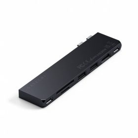   Satechi PRO HUB SLIM (1xUSB4,1xHDMI,2xUSB-A,SD/MicroSD,UHS-I up to 104MB/s, SD/SDHC/SDXC up to 2TB,1xUSB-C) - Midnight Black