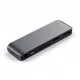 Satechi USB-C Mobile Pro HUB SD (1x USB-C PD,1x 4K HDMI,1x USB 3.0, MicroSD, 3.5mm audio) - Grey