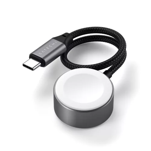 Satechi USB-C Magnetic Fast-Charging Cable for Apple Watch - Space Gray