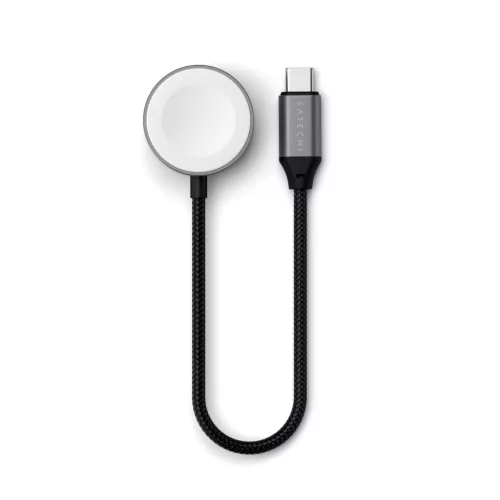 Satechi USB-C Magnetic Fast-Charging Cable for Apple Watch - Space Gray