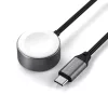 Satechi USB-C Magnetic Fast-Charging Cable for Apple Watch - Space Gray