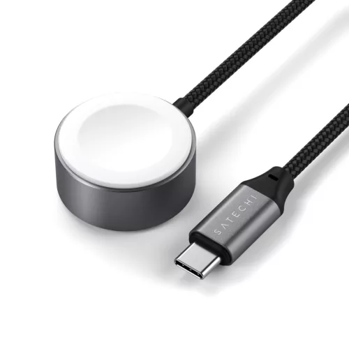 Satechi USB-C Magnetic Fast-Charging Cable for Apple Watch - Space Gray