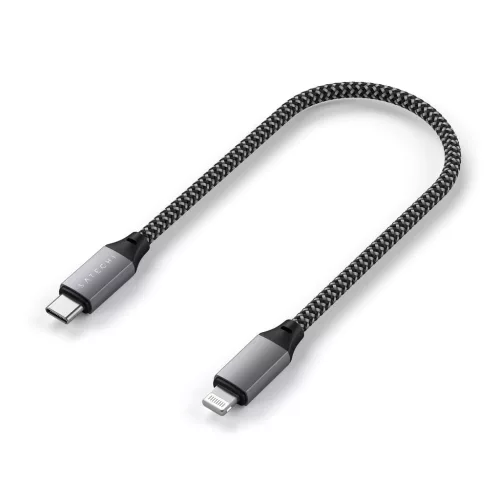 Satechi USB-C to Lightning Short Cable 25cm - Space Grey