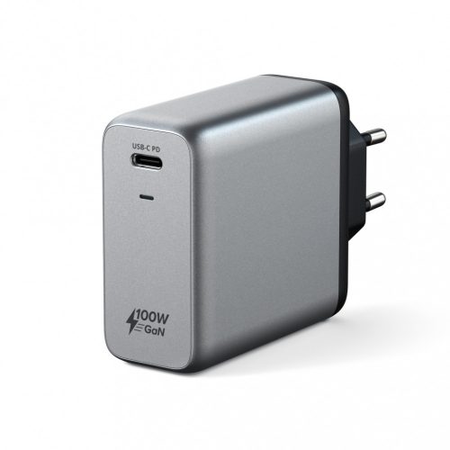 Satechi 100W USB-C PD Wall Charger Gallium Nitride (GaN) charging - asztroszürke