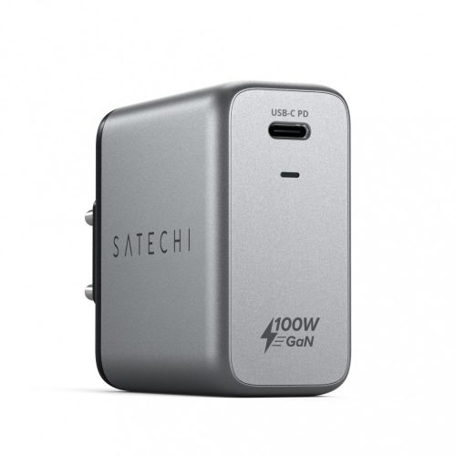 Satechi 100W USB-C PD Wall Charger Gallium Nitride (GaN) charging - asztroszürke