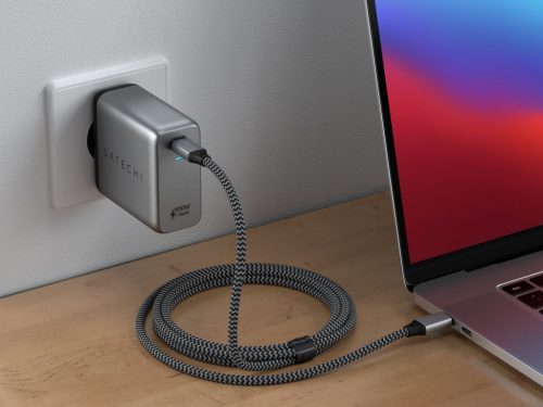 Satechi 100W USB-C PD Wall Charger Gallium Nitride (GaN) charging - asztroszürke