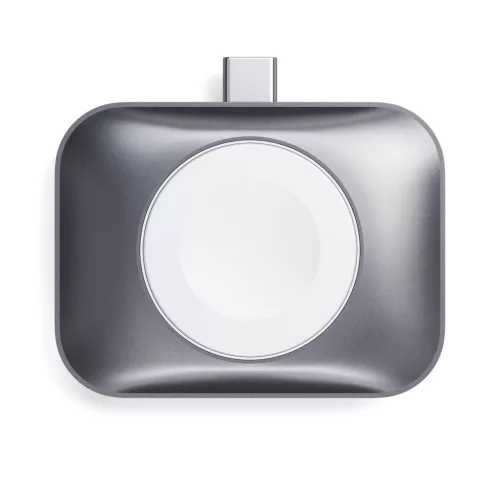 Satechi USB-C 2 in 1 Wireless charging dock for Apple watch and Airpods - Silver