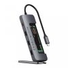 Satechi Aluminium USB-C Hybrid Multiport adapter (SSD Enclosure, HDMI 4K, 2 x USB-A 3.1 Gen 2 up to 10 Gbps) - Space Grey