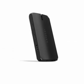   Satechi USB-C On-the-go Multiport adapter (1xHDMI, 1xVGA, 1x USB-C PD, 1xGigabit Ethernet, 2x USB-A, 1xUSB-C, Micro/SD) - Black